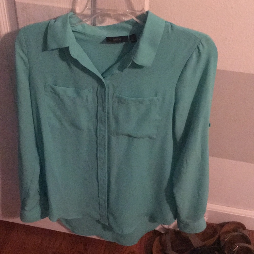 Turquoise blouse